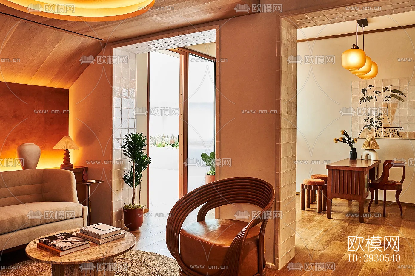 北欧酒店民宿效果图下载（渲染图10）