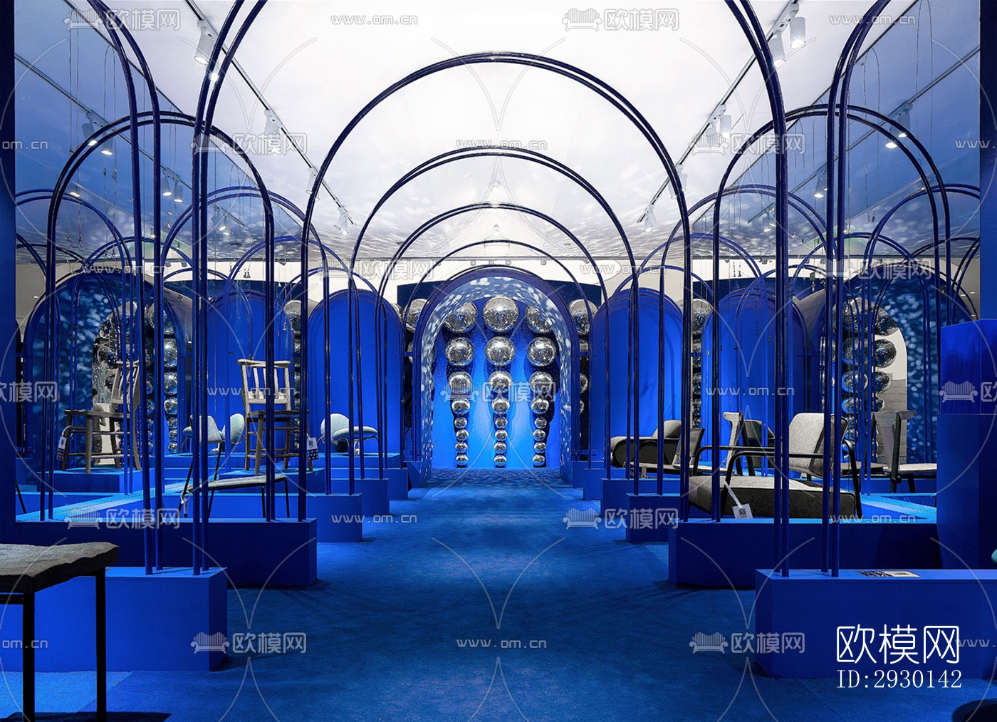 现代展览展厅效果图下载（渲染图8）