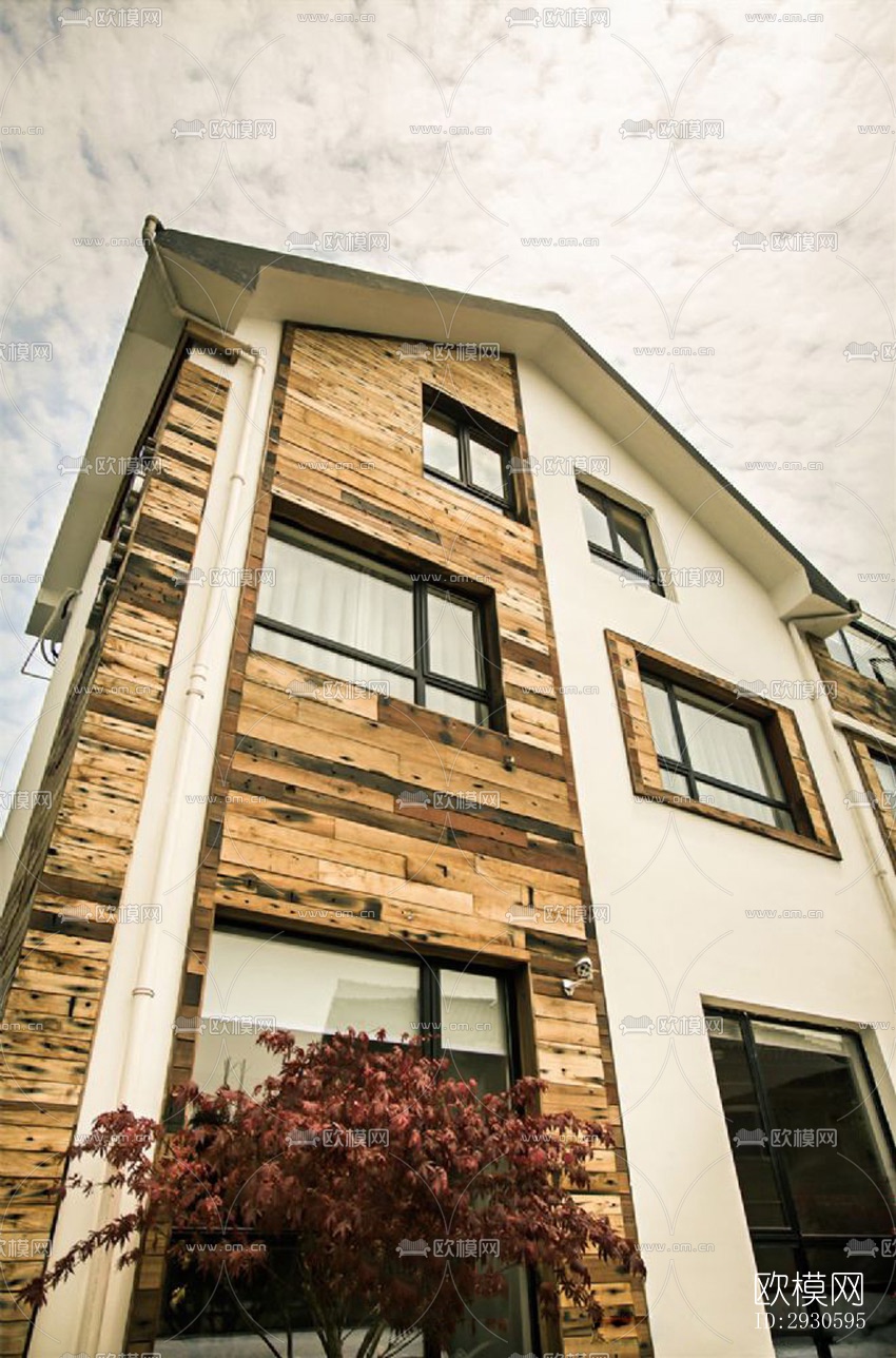 新中式酒店民宿效果图下载（渲染图1）