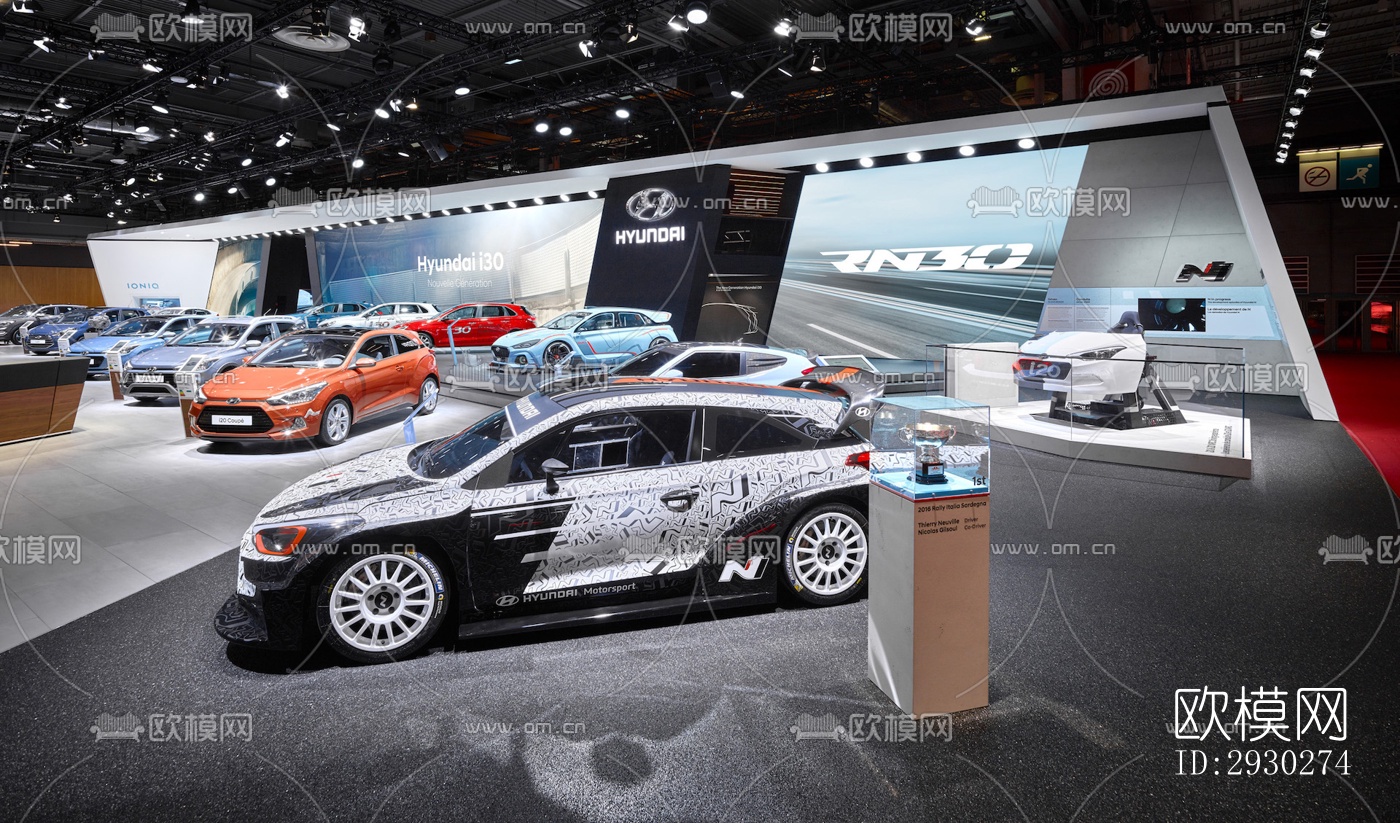 现代展览展厅效果图下载（渲染图10）