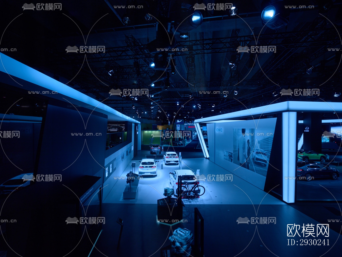 现代展览展厅效果图下载（渲染图9）