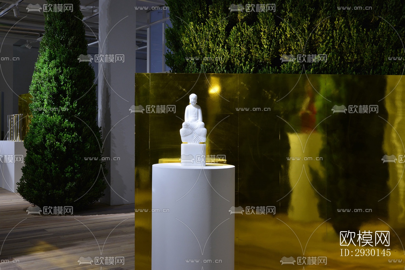 现代展览展厅效果图下载（渲染图6）