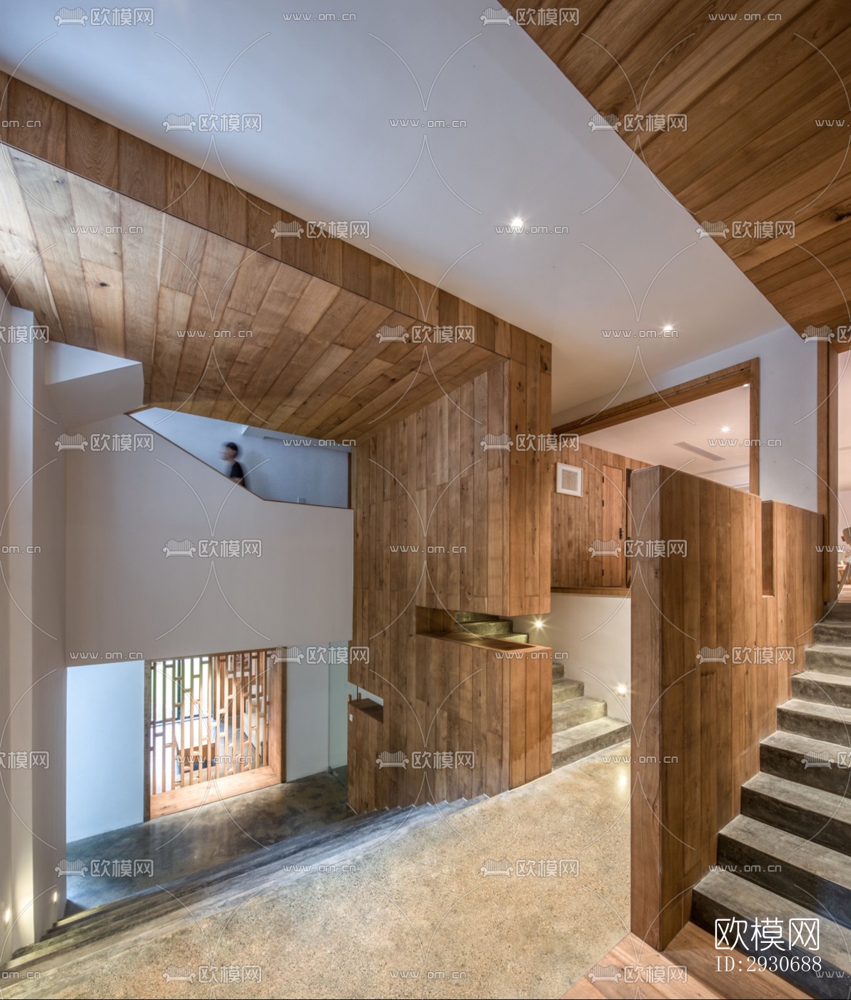 现代酒店民宿效果图下载（渲染图5）