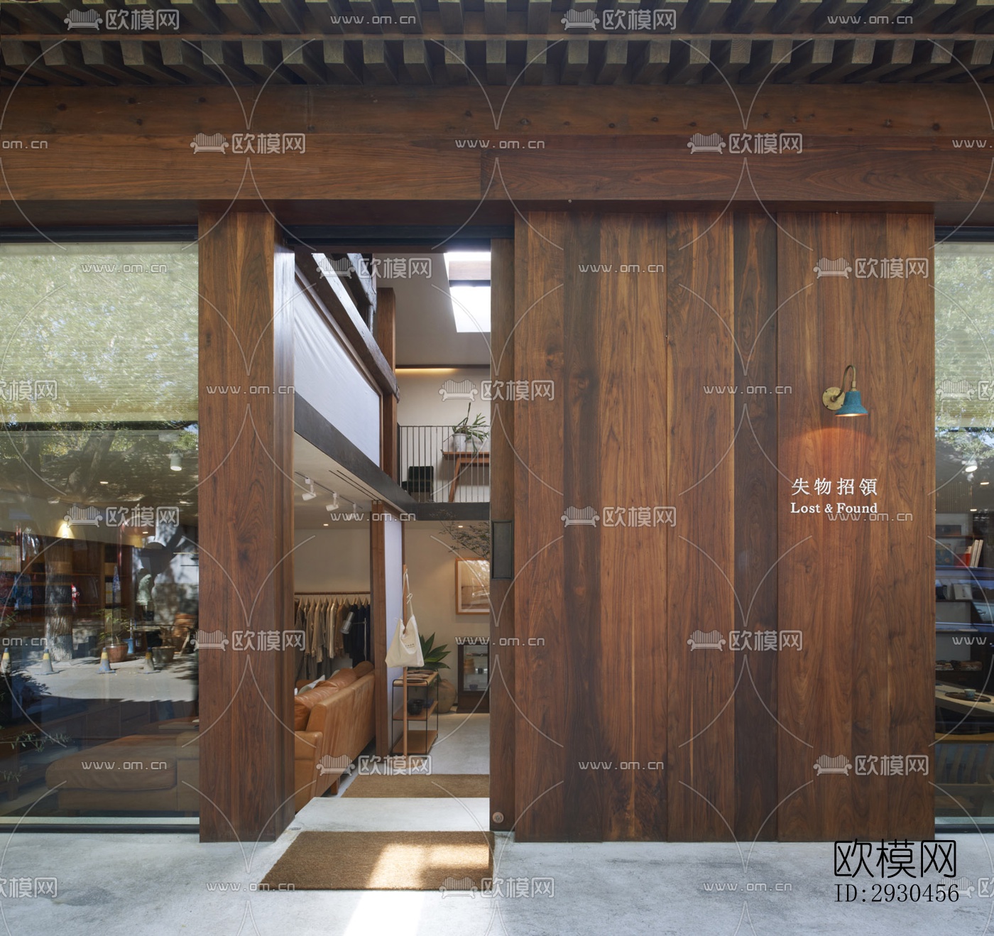 中式酒店民宿效果图下载（渲染图2）