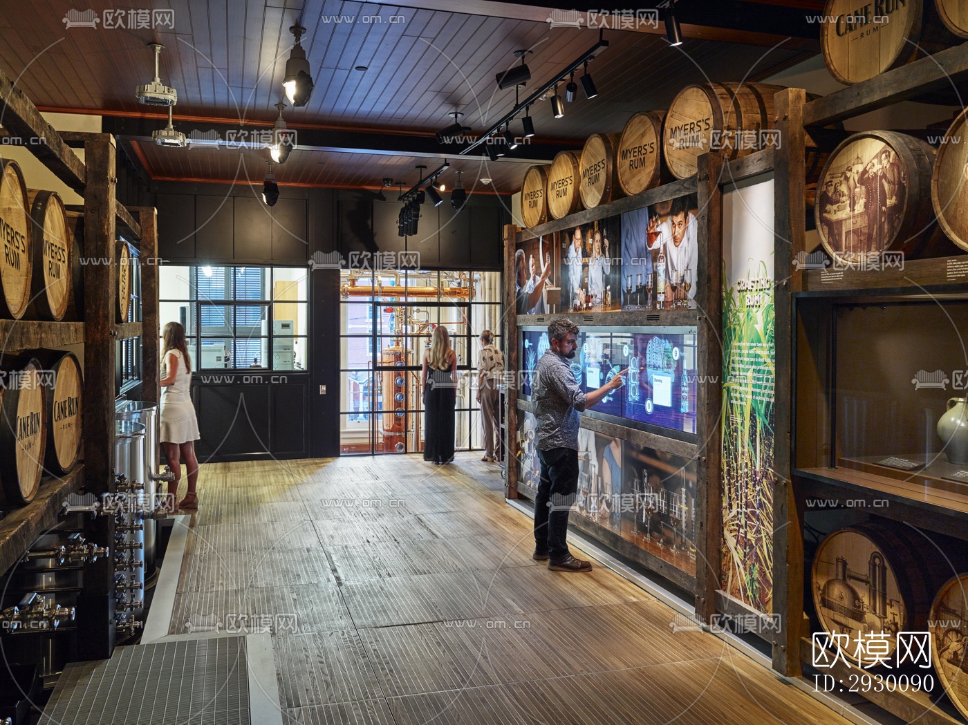 工业风展览展厅效果图下载（渲染图9）