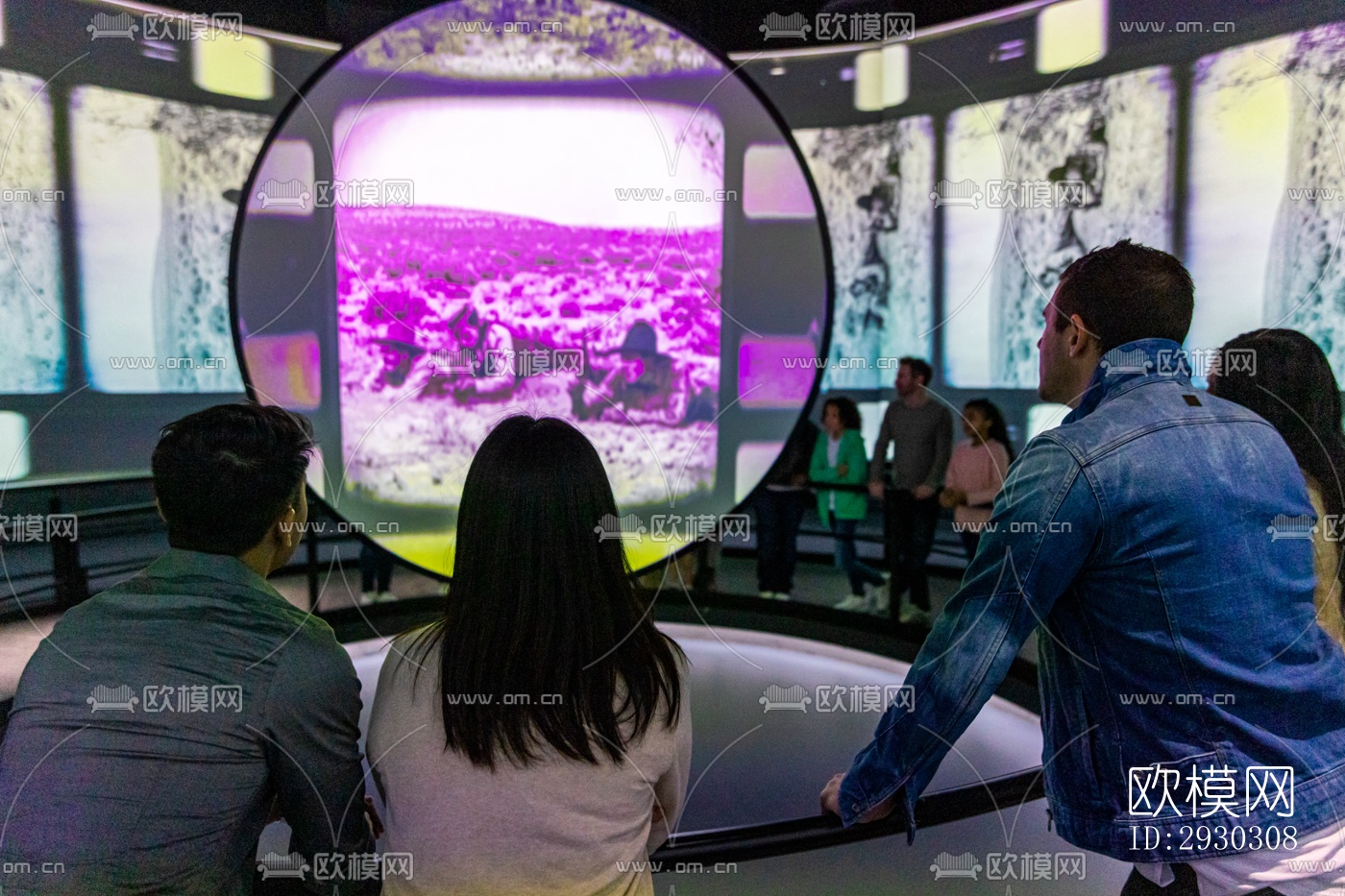 现代展览展厅效果图下载（渲染图7）