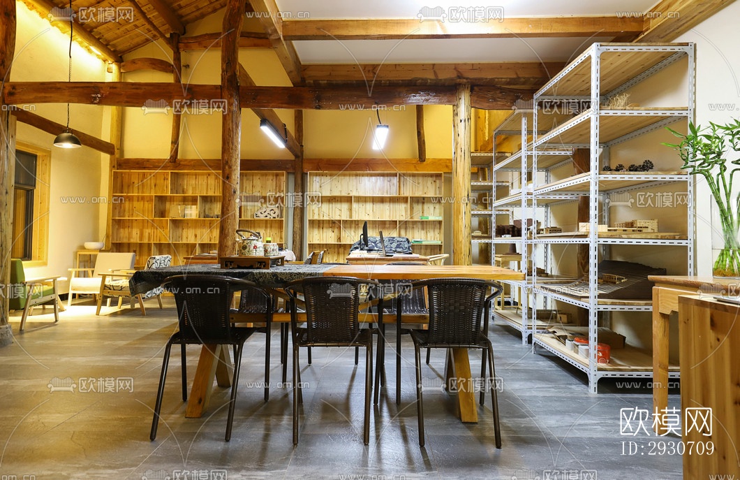 现代酒店民宿效果图下载（渲染图9）