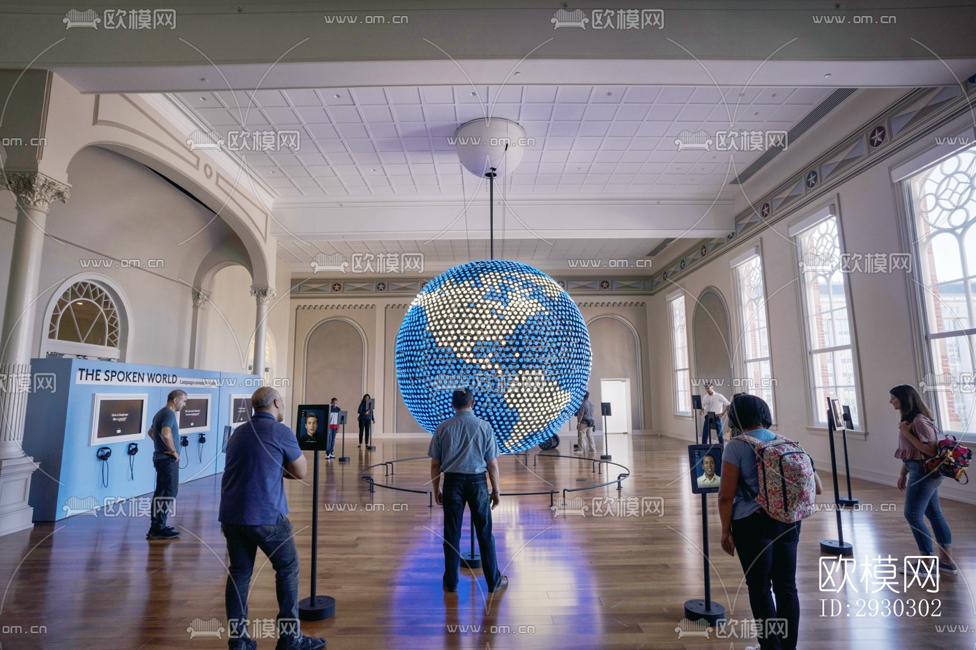 现代展览展厅效果图下载（渲染图15）