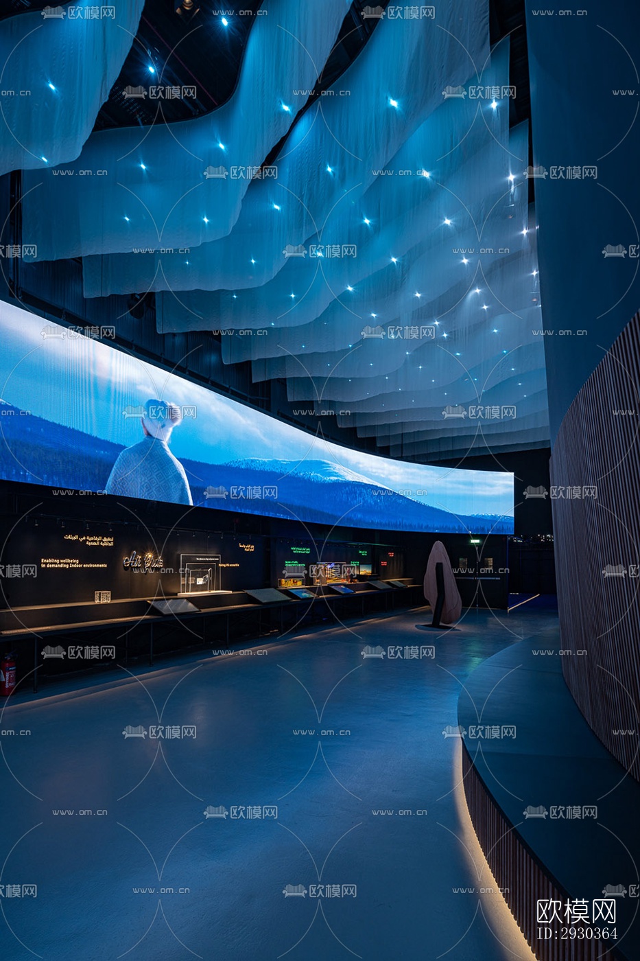 现代展览展厅效果图下载（渲染图5）