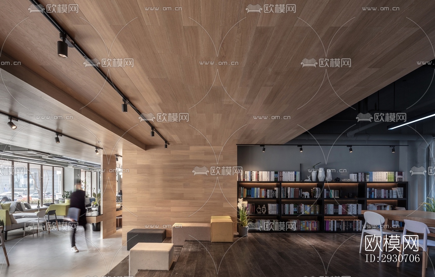 现代酒店民宿效果图下载（渲染图4）