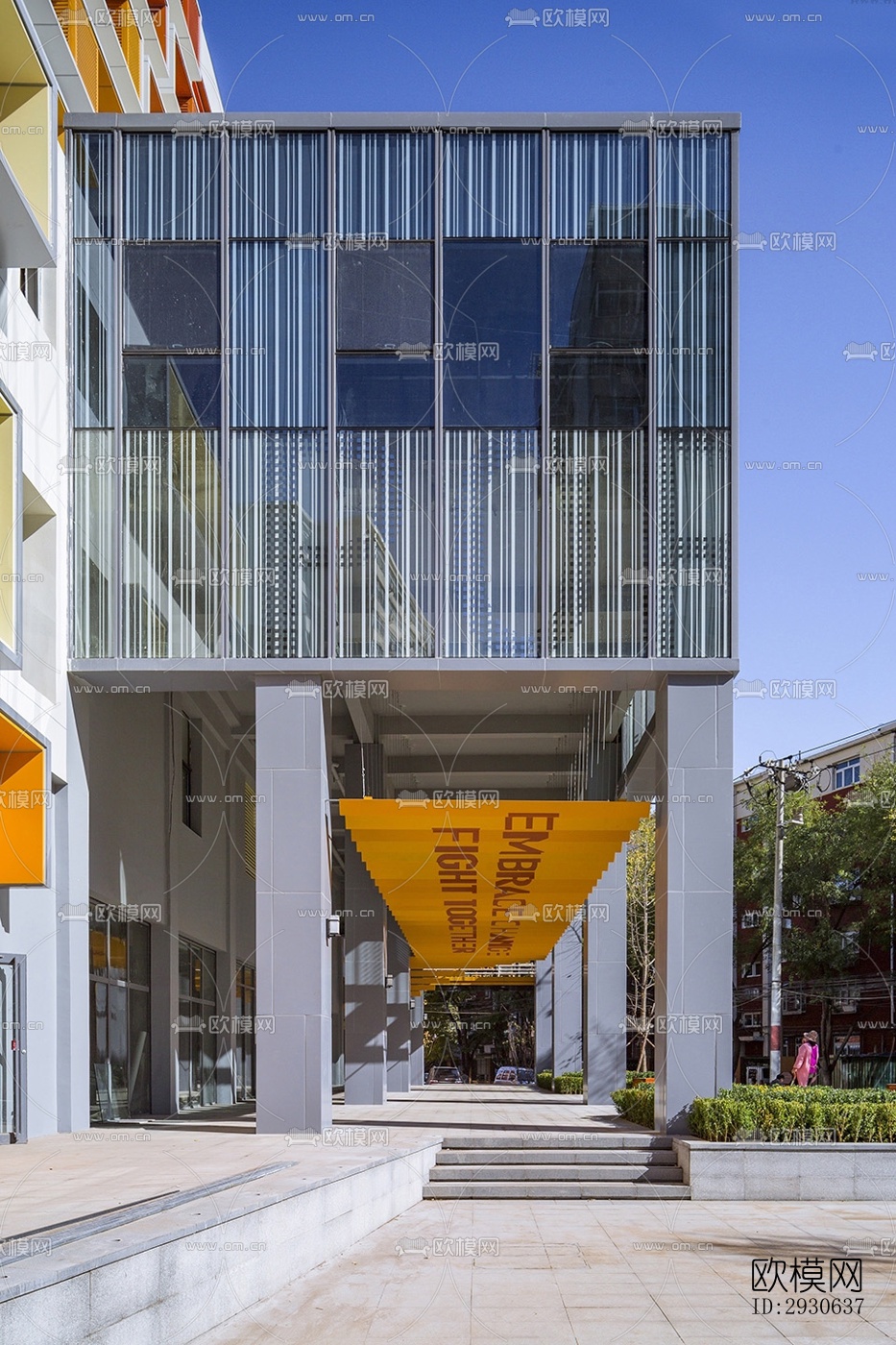 现代酒店民宿效果图下载（渲染图9）