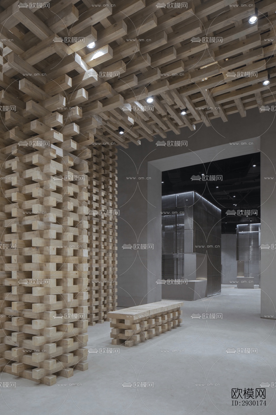 现代展览展厅效果图下载（渲染图5）