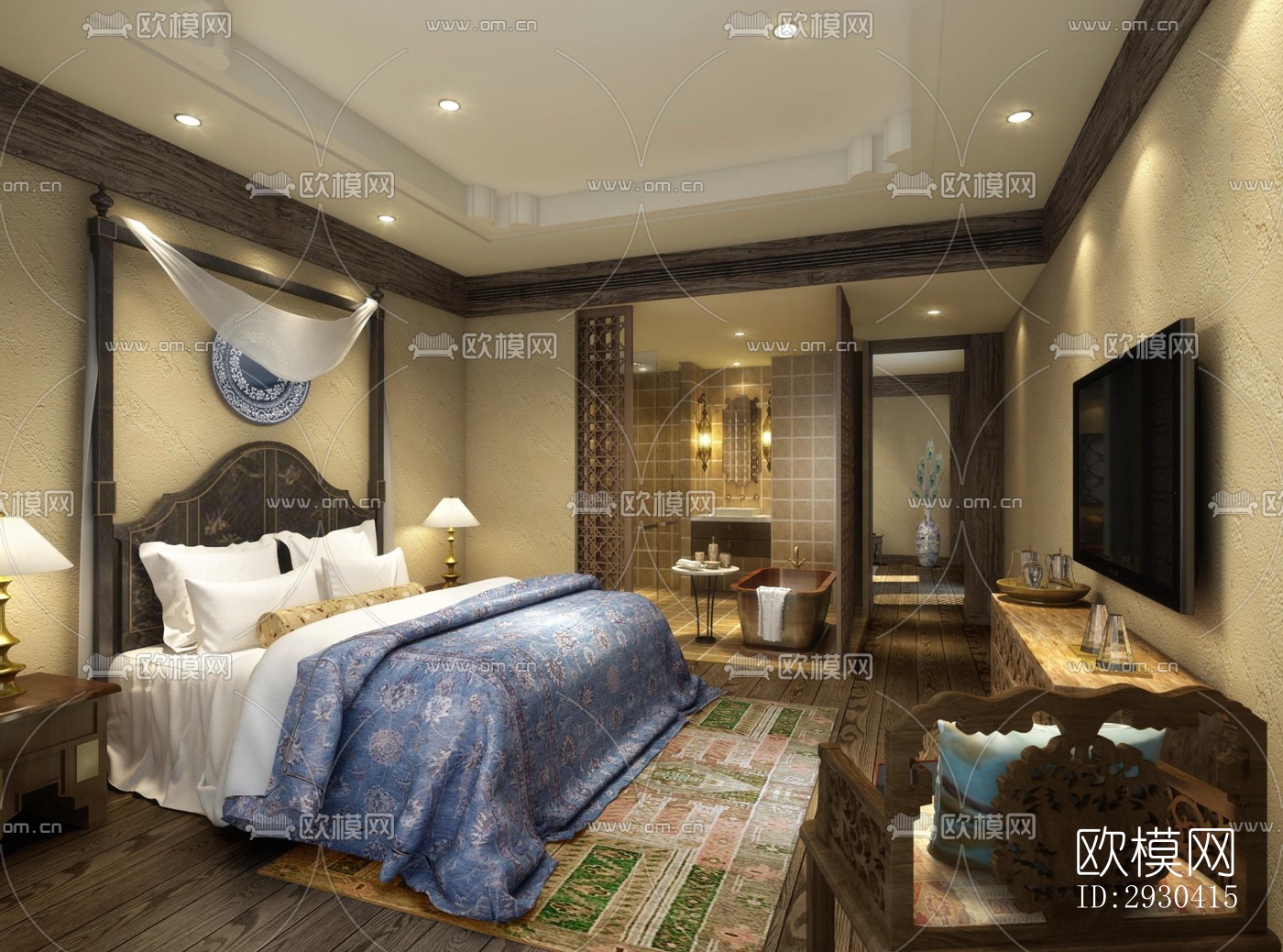 东南亚酒店民宿效果图下载（渲染图9）