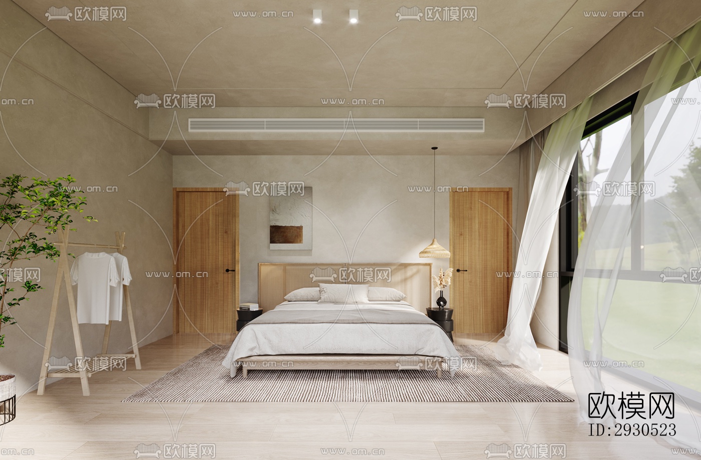 侘寂酒店民宿效果图下载（渲染图9）