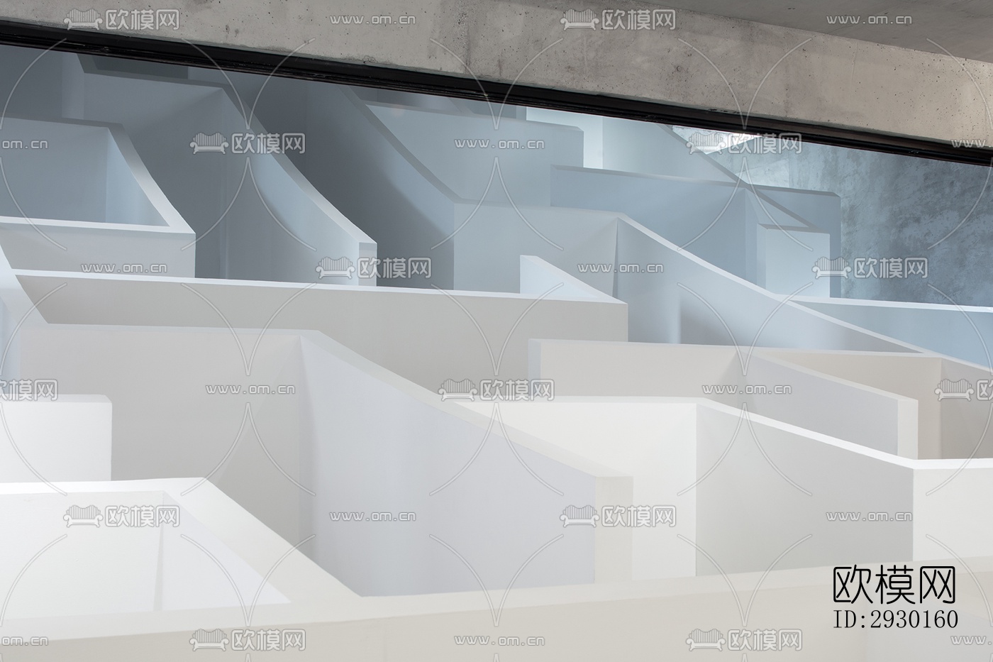 现代展览展厅效果图下载（渲染图6）