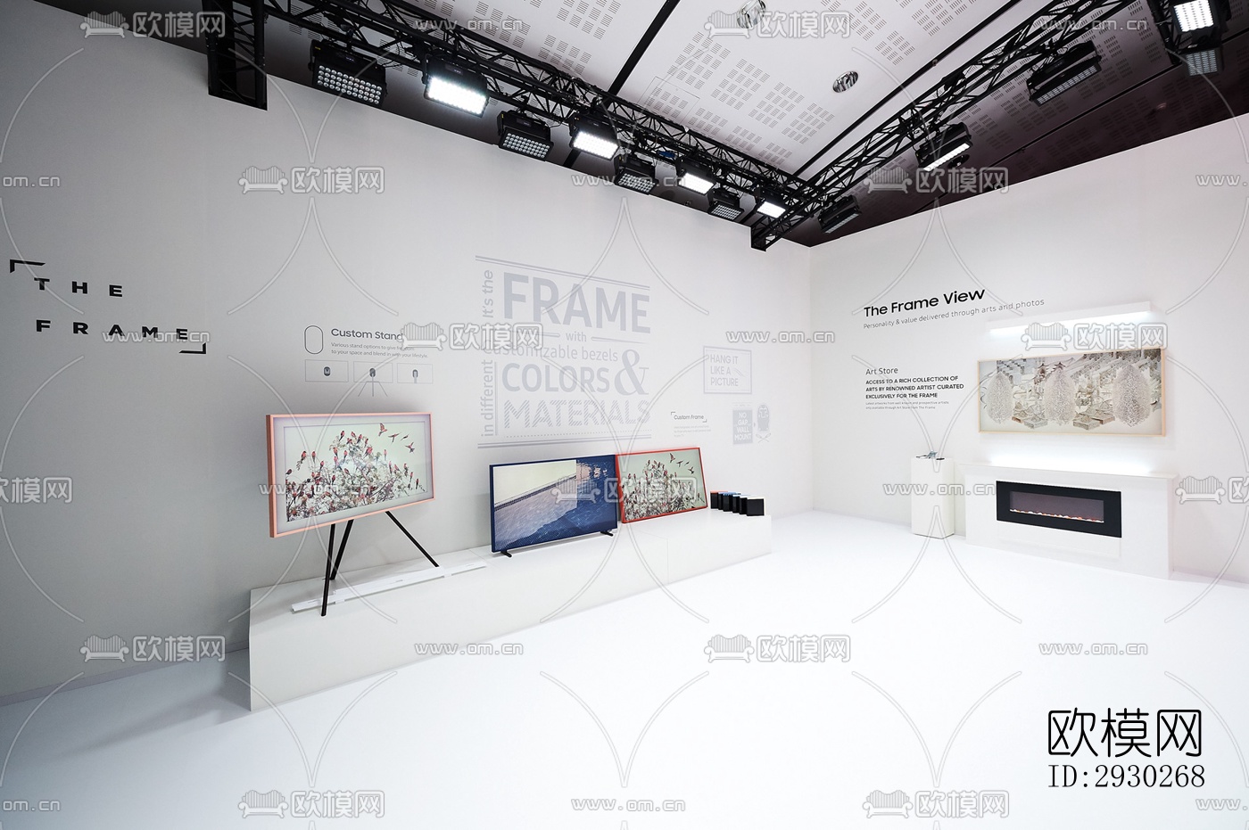 现代展览展厅效果图下载（渲染图3）