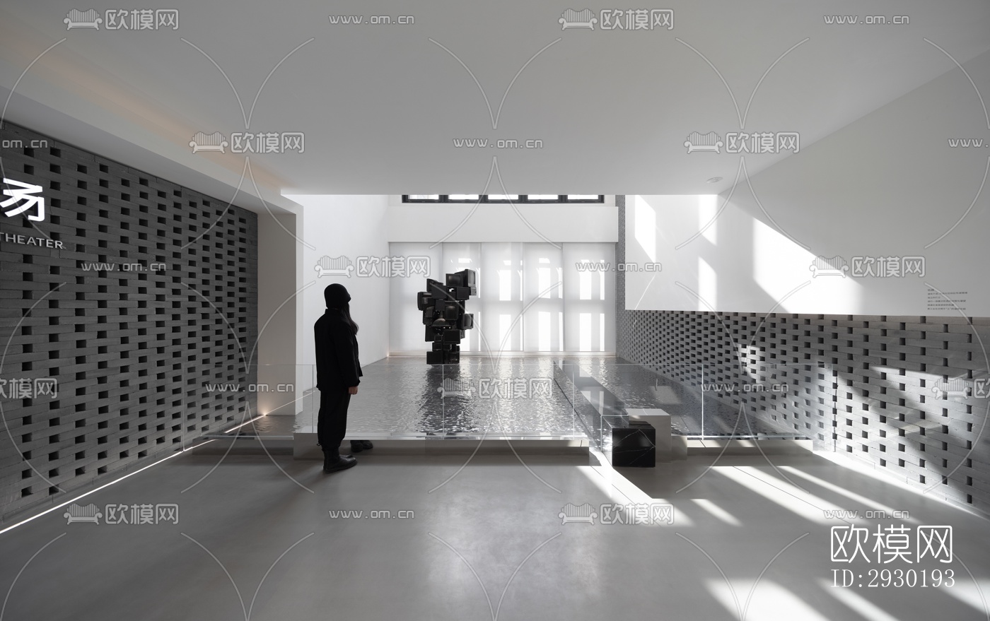 现代展览展厅效果图下载（渲染图4）