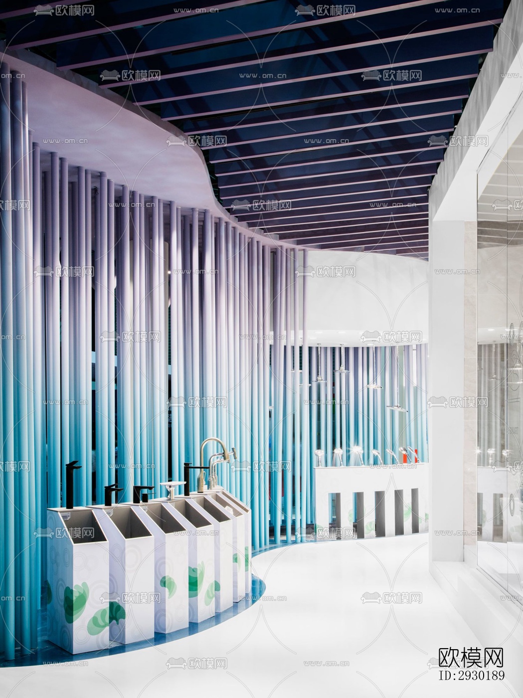 现代展览展厅效果图下载（渲染图4）