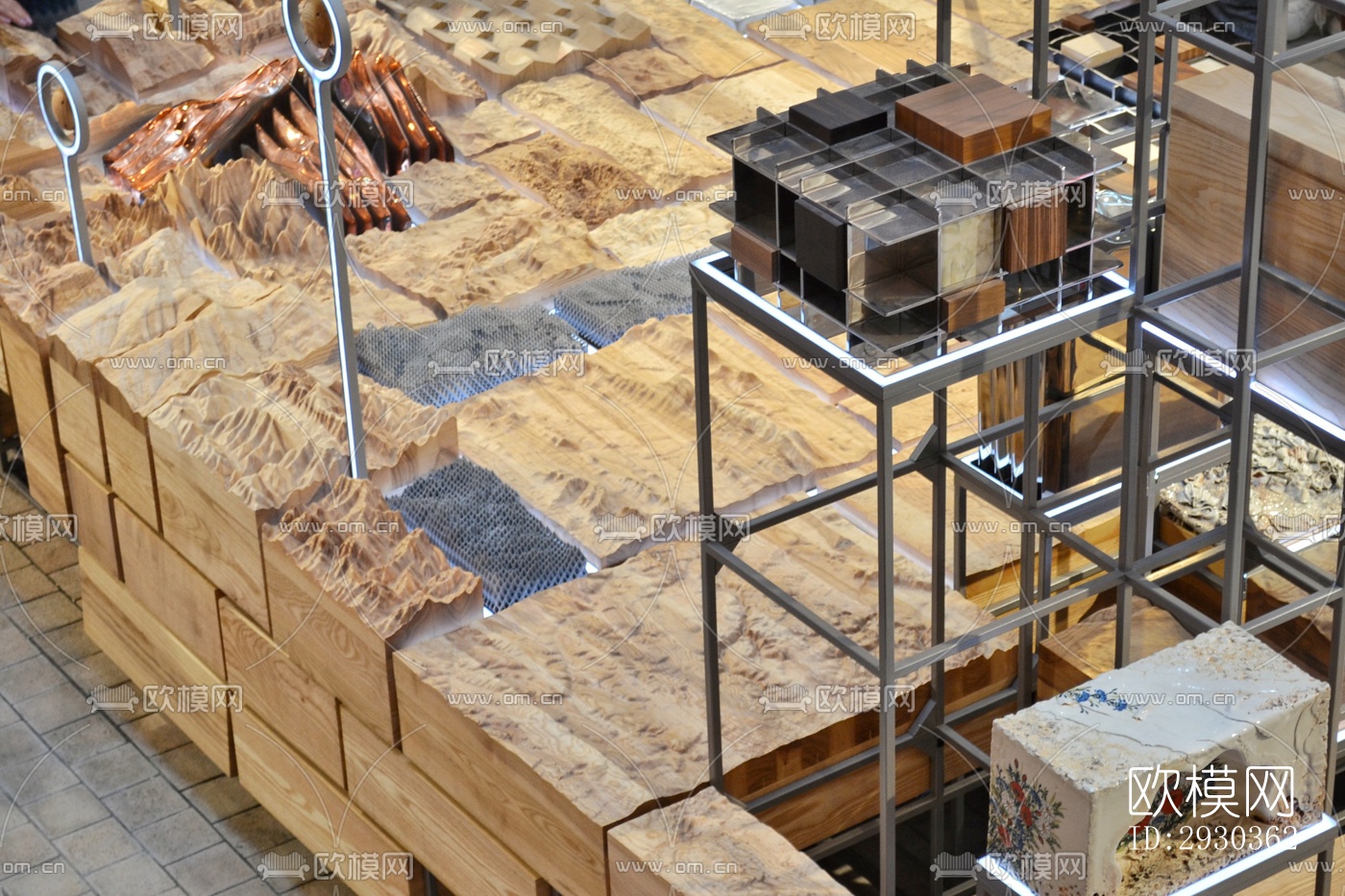 现代展览展厅效果图下载（渲染图3）