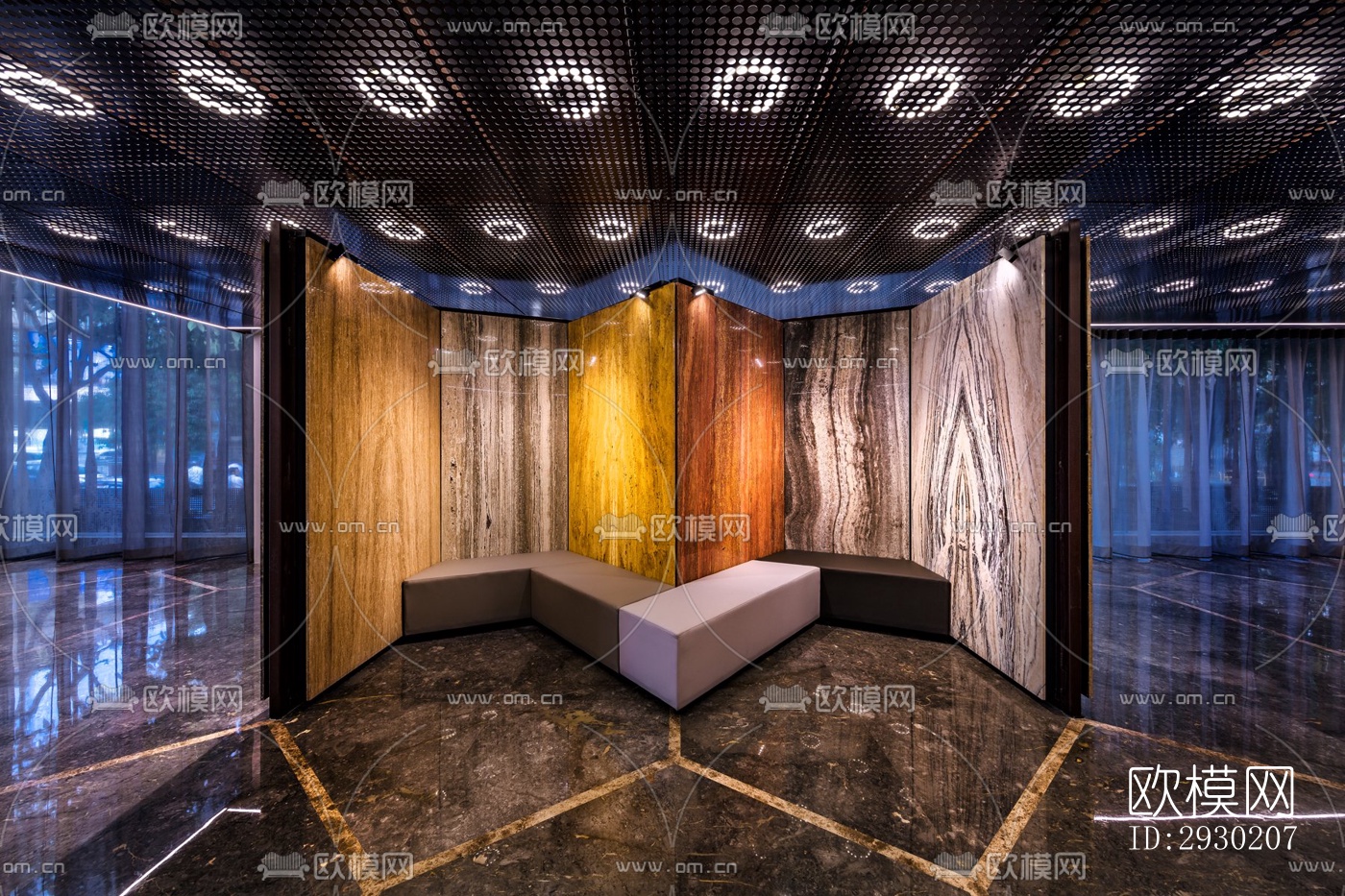 现代展览展厅效果图下载（渲染图5）