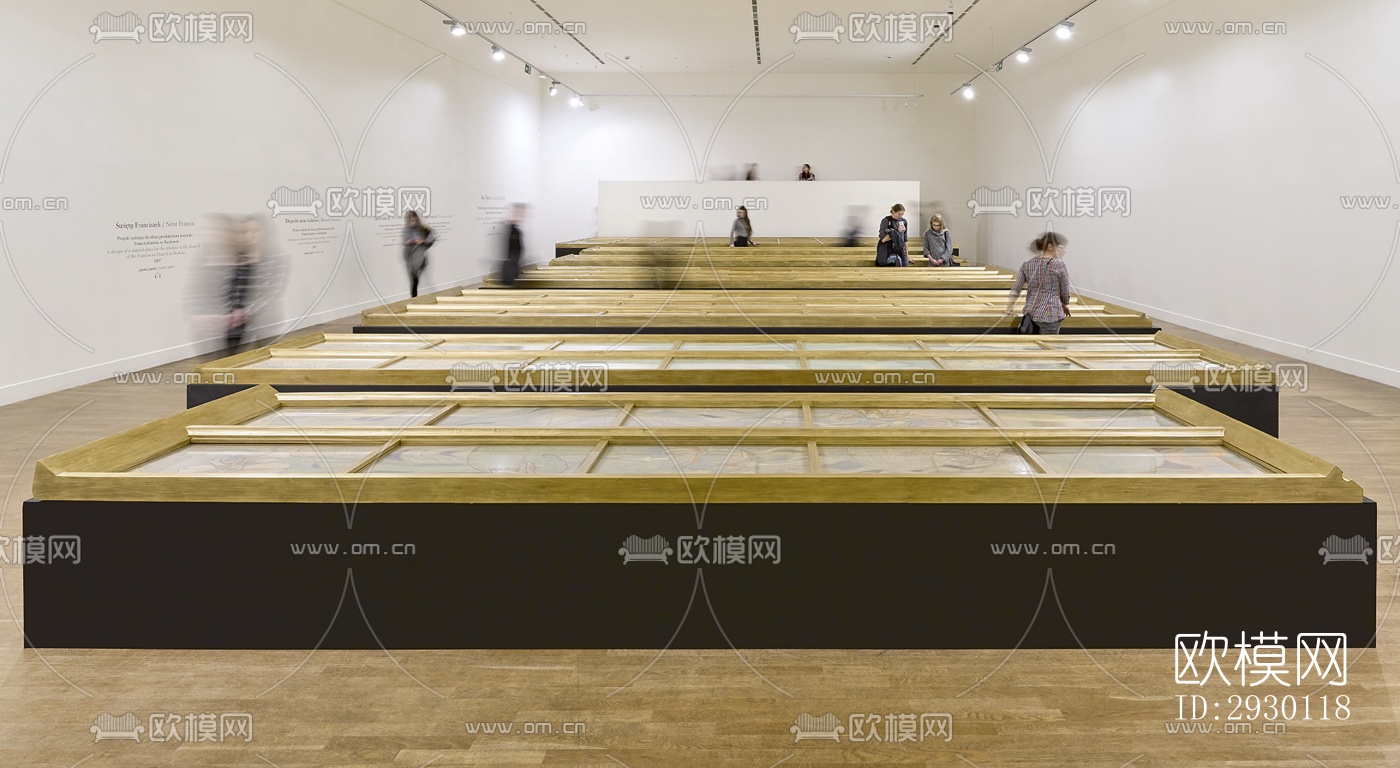 欧式展览展厅效果图下载（渲染图3）