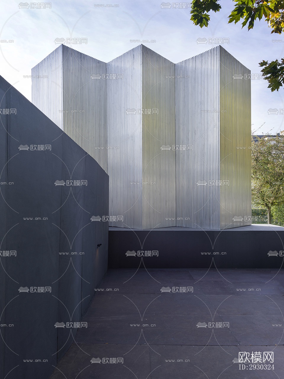 现代展览展厅效果图下载（渲染图6）