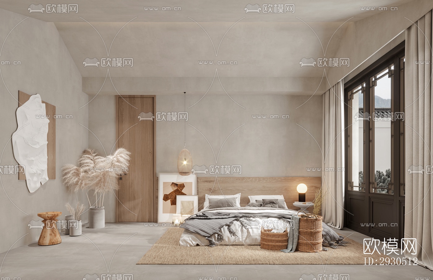 侘寂酒店民宿效果图下载（渲染图4）