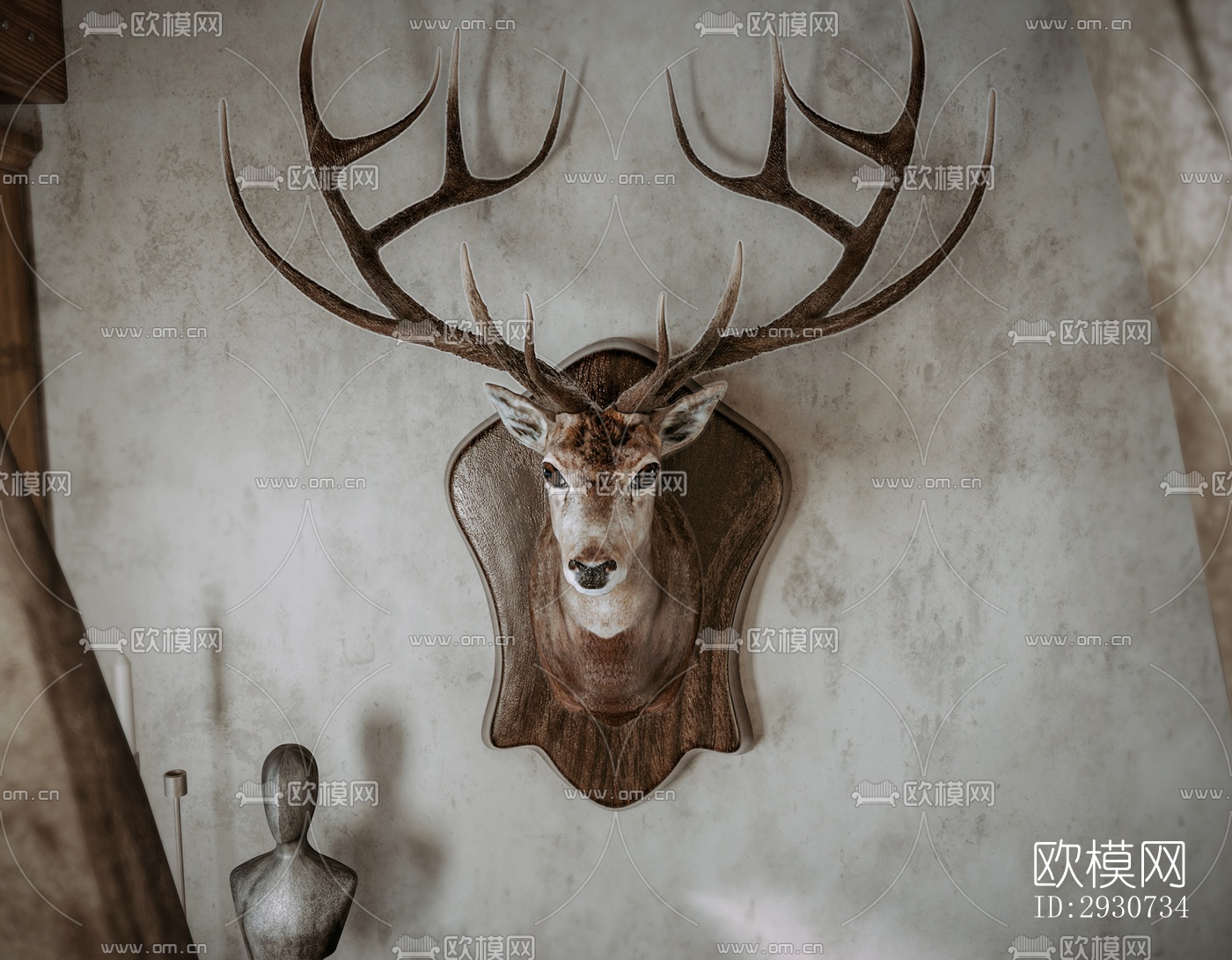 美式酒店民宿效果图下载（渲染图1）