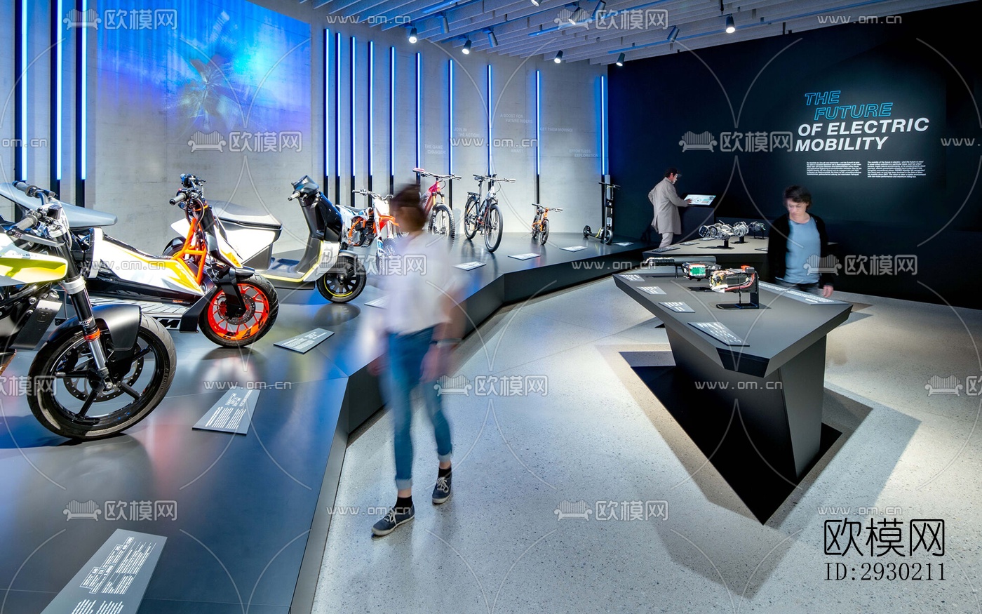 现代展览展厅效果图下载（渲染图3）