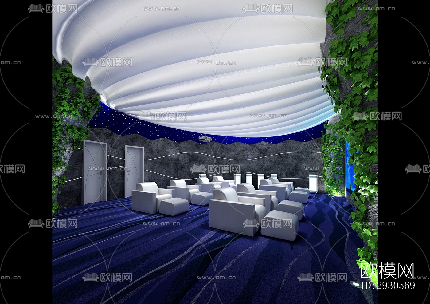 后现代酒店民宿效果图下载（渲染图7）