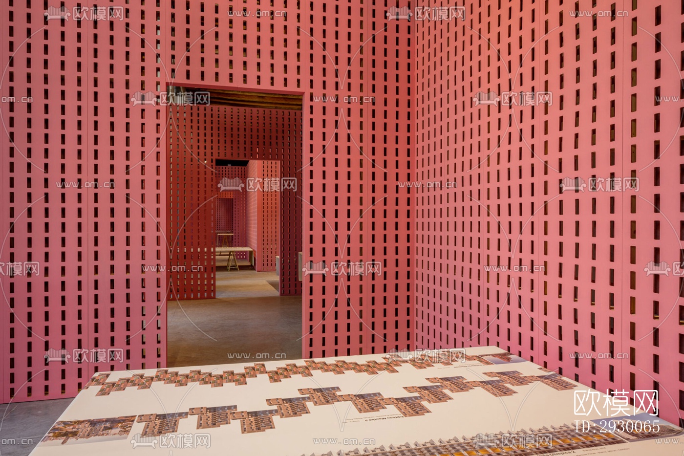 工业风展览展厅效果图下载（渲染图3）