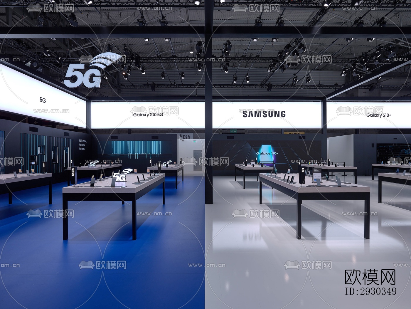 现代展览展厅效果图下载（渲染图6）