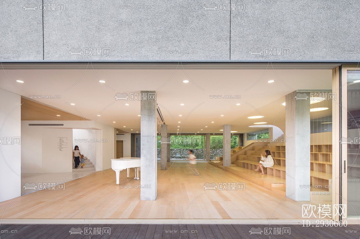 现代酒店民宿效果图下载（渲染图4）