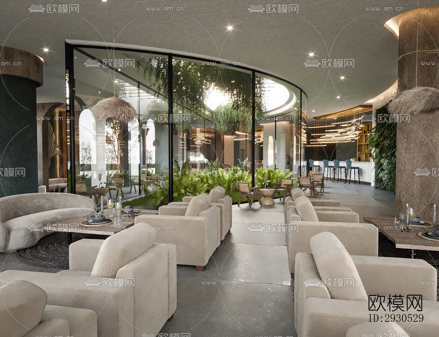 侘寂酒店民宿效果图下载（渲染图9）