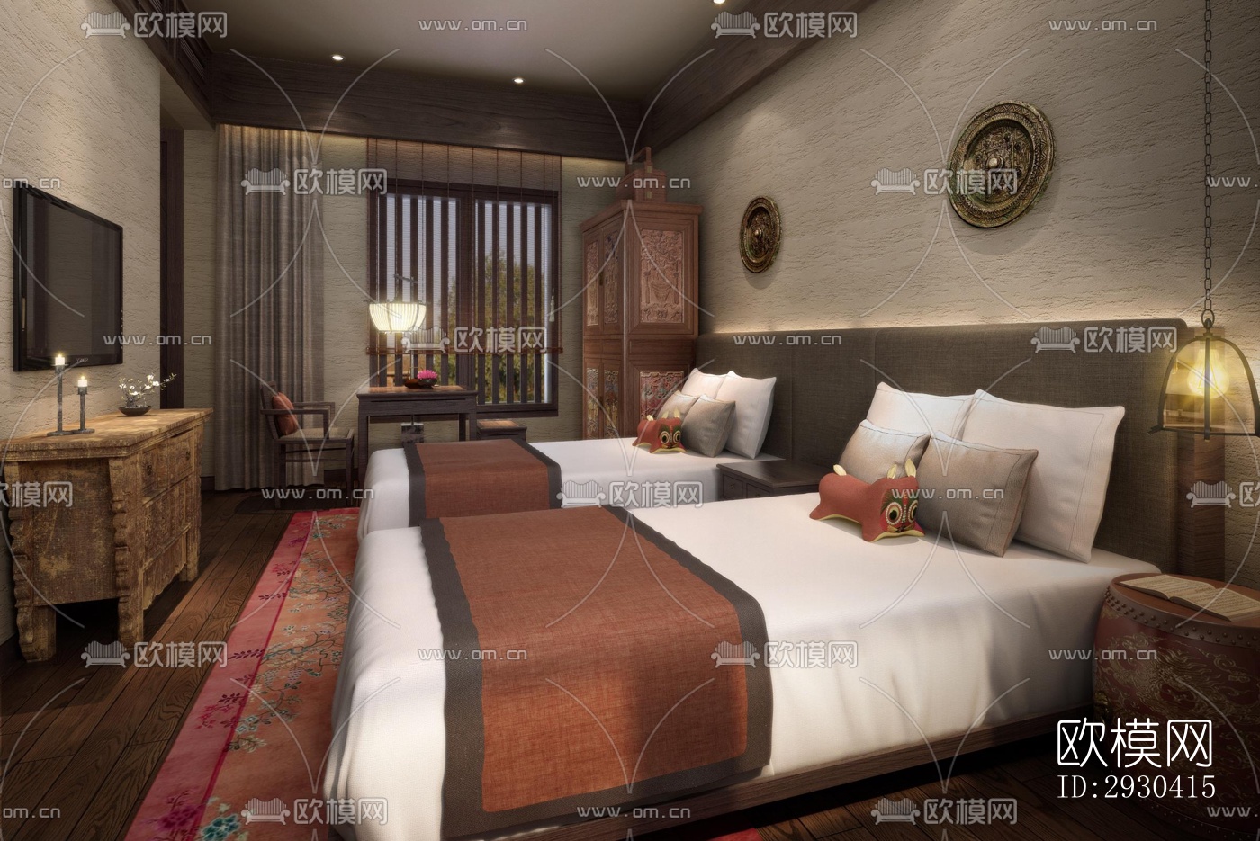 东南亚酒店民宿效果图下载（渲染图6）