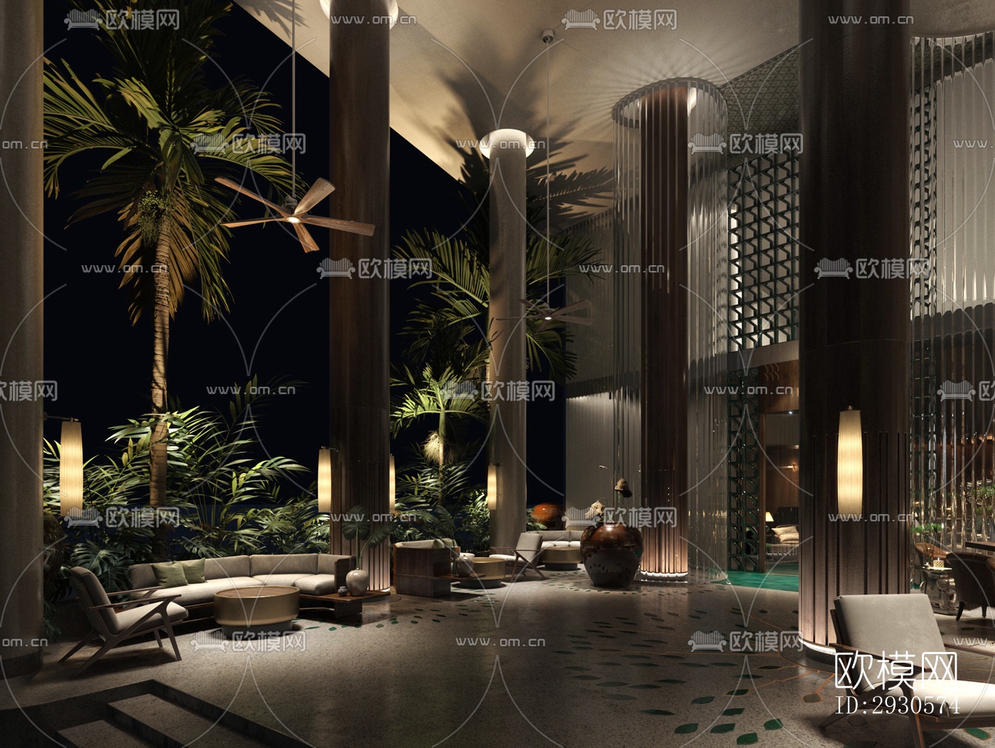 后现代酒店民宿效果图下载（渲染图12）