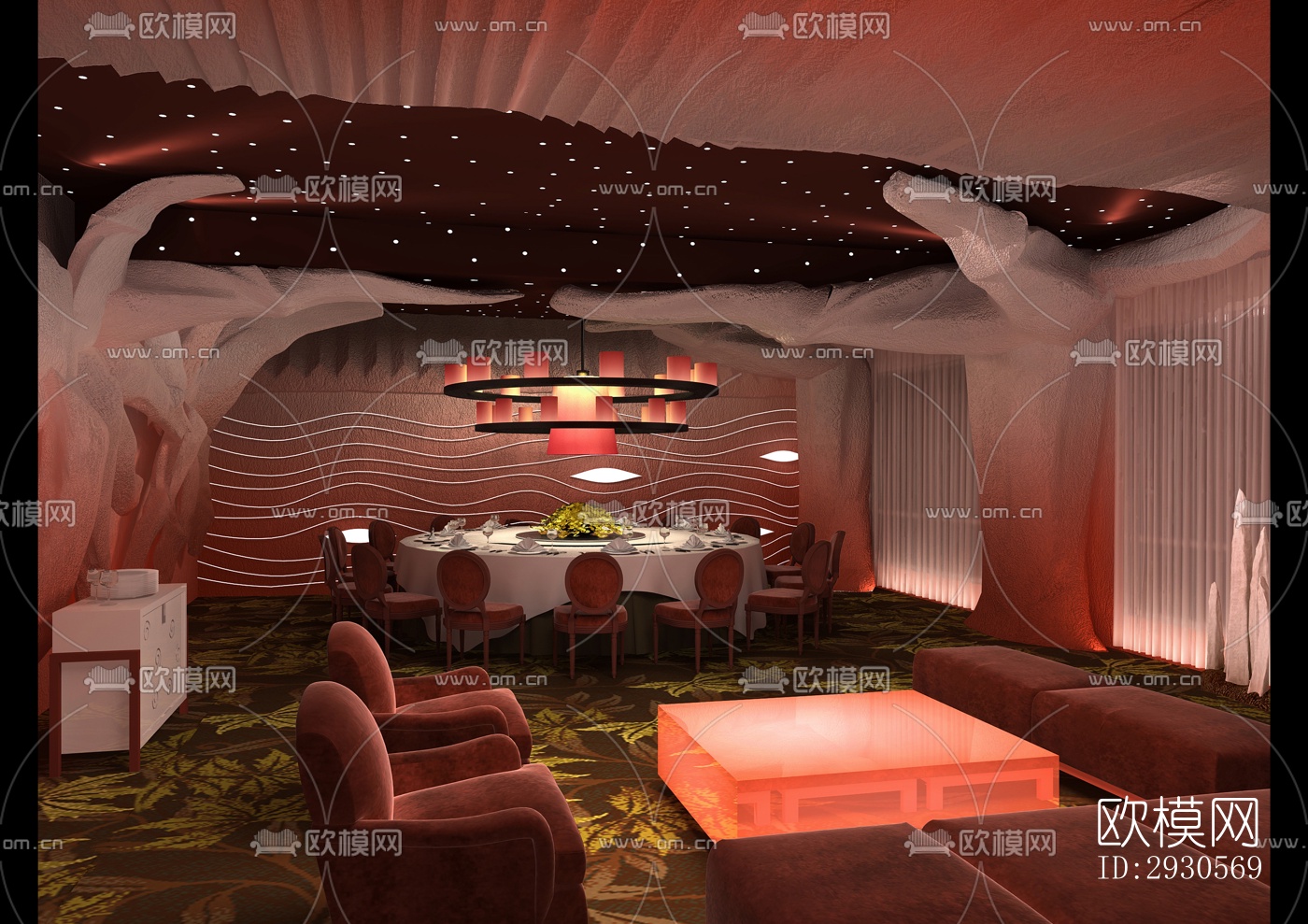 后现代酒店民宿效果图下载（渲染图2）