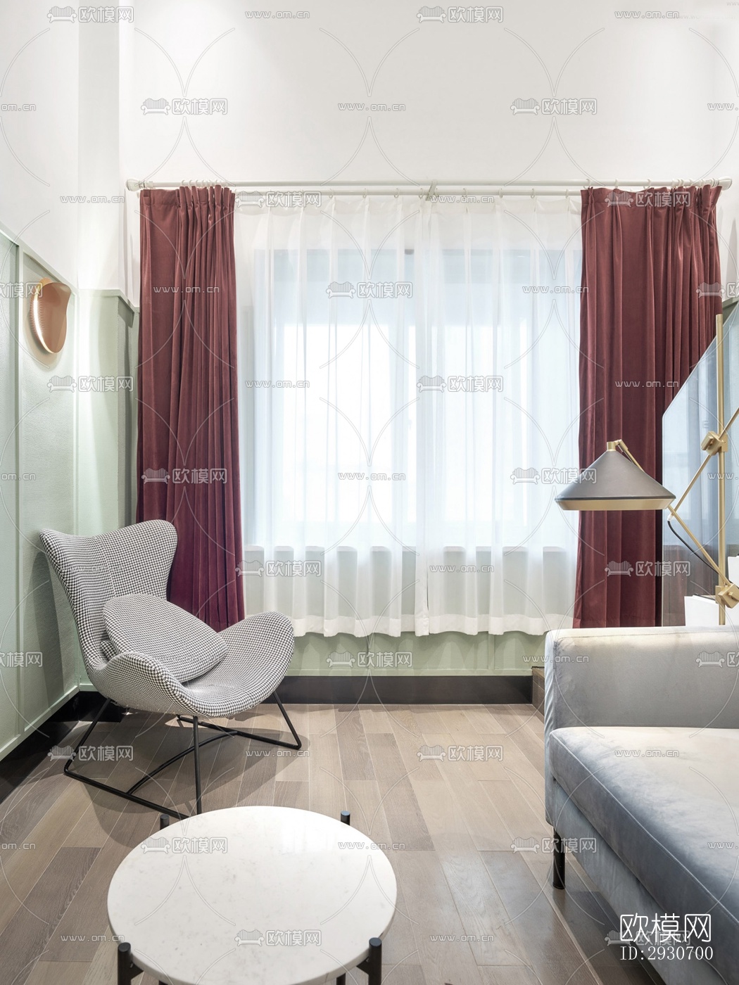 现代酒店民宿效果图下载（渲染图13）