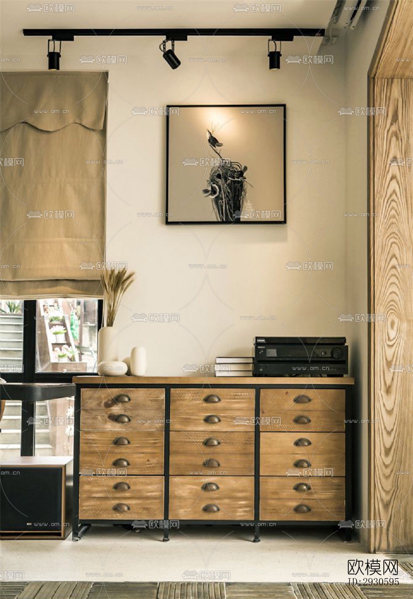 新中式酒店民宿效果图下载（渲染图9）