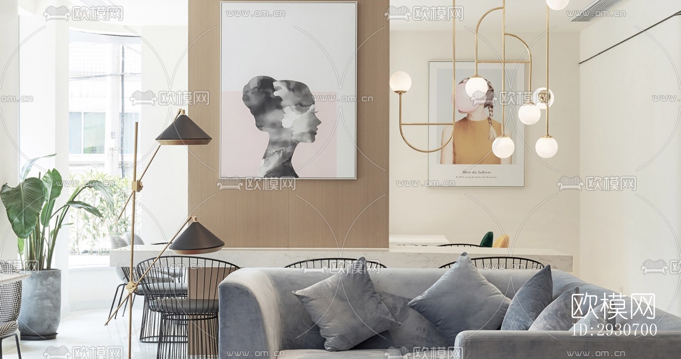 现代酒店民宿效果图下载（渲染图6）