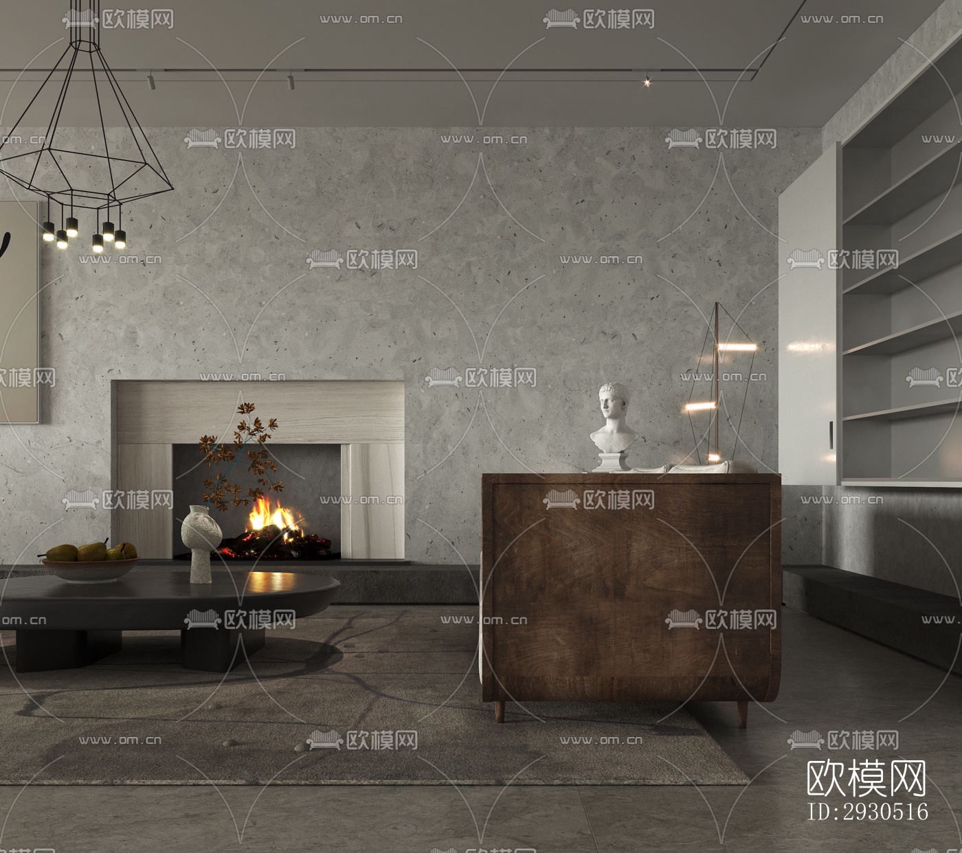 侘寂酒店民宿效果图下载（渲染图9）