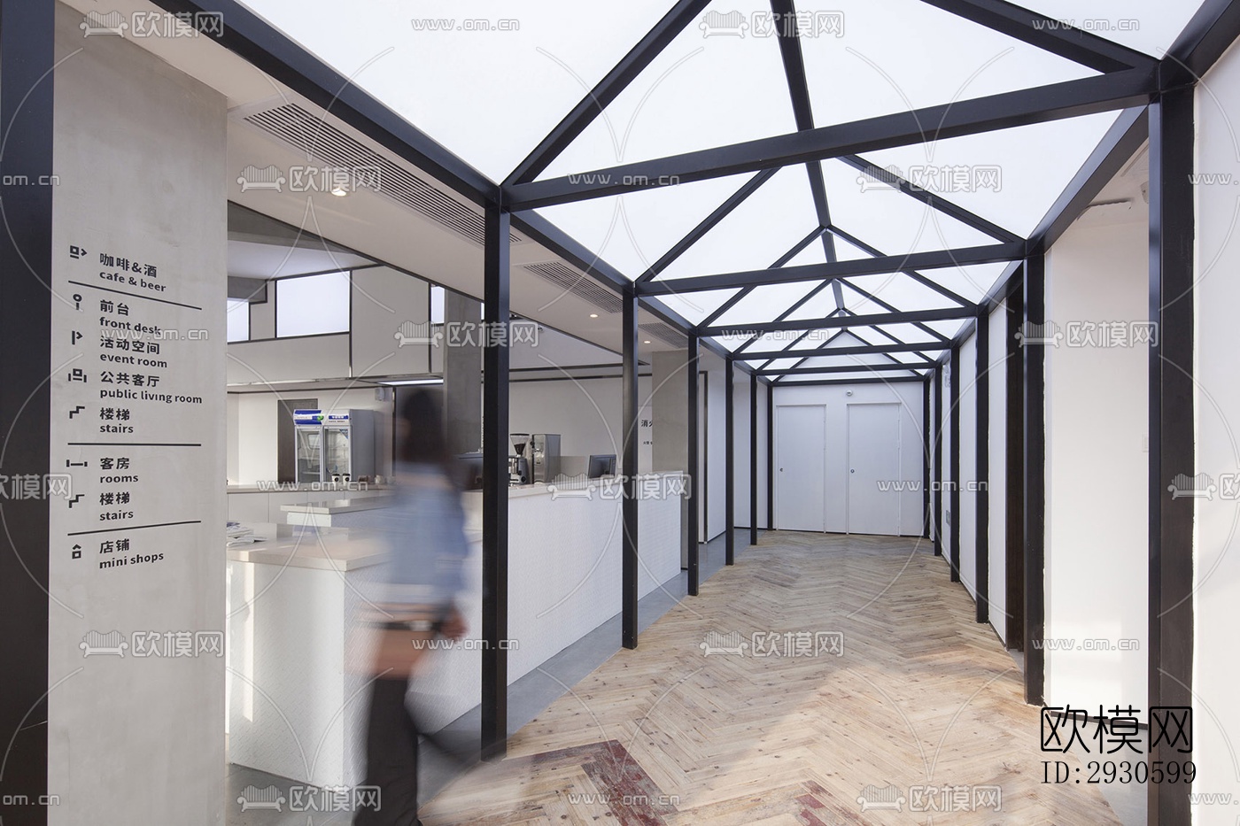 新中式酒店民宿效果图下载（渲染图6）