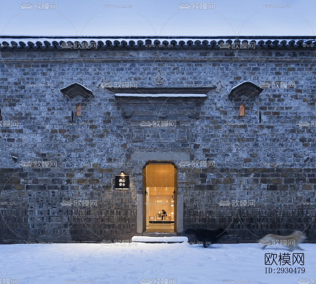 中式酒店民宿效果图下载（渲染图3）