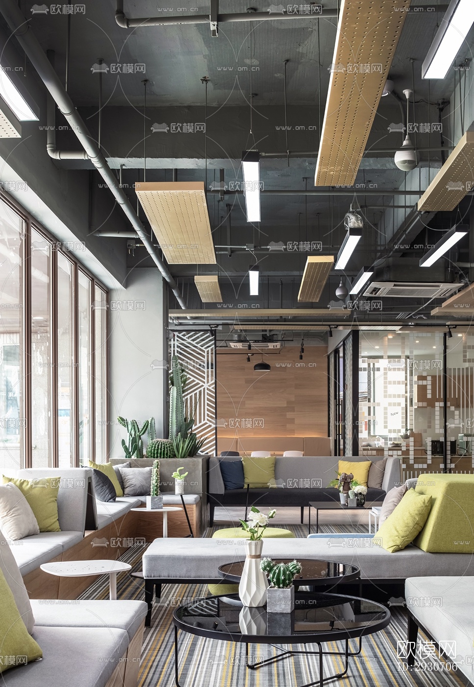 现代酒店民宿效果图下载（渲染图7）