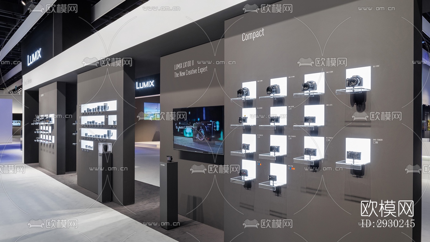 现代展览展厅效果图下载（渲染图6）