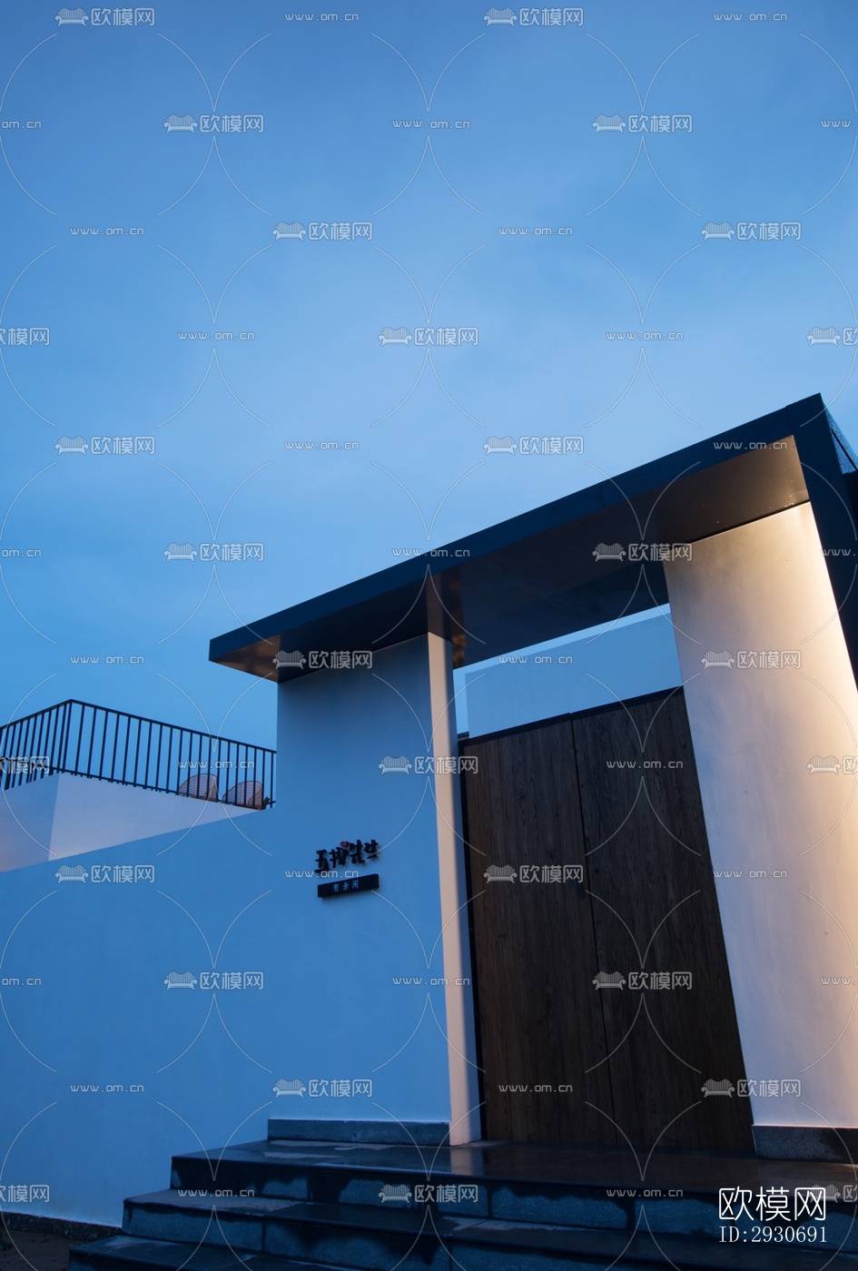 现代酒店民宿效果图下载（渲染图8）