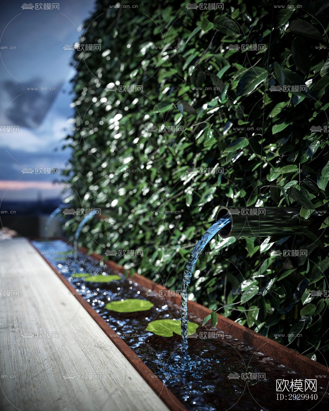 现代居住景观效果图下载（渲染图10）