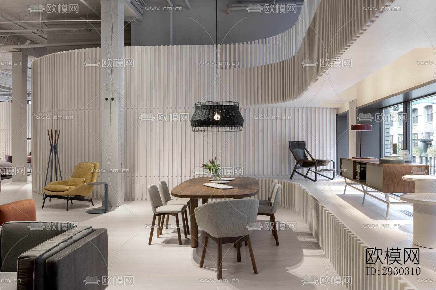 现代展览展厅效果图下载（渲染图17）