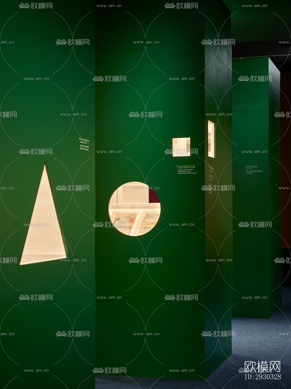 现代展览展厅效果图下载（渲染图6）