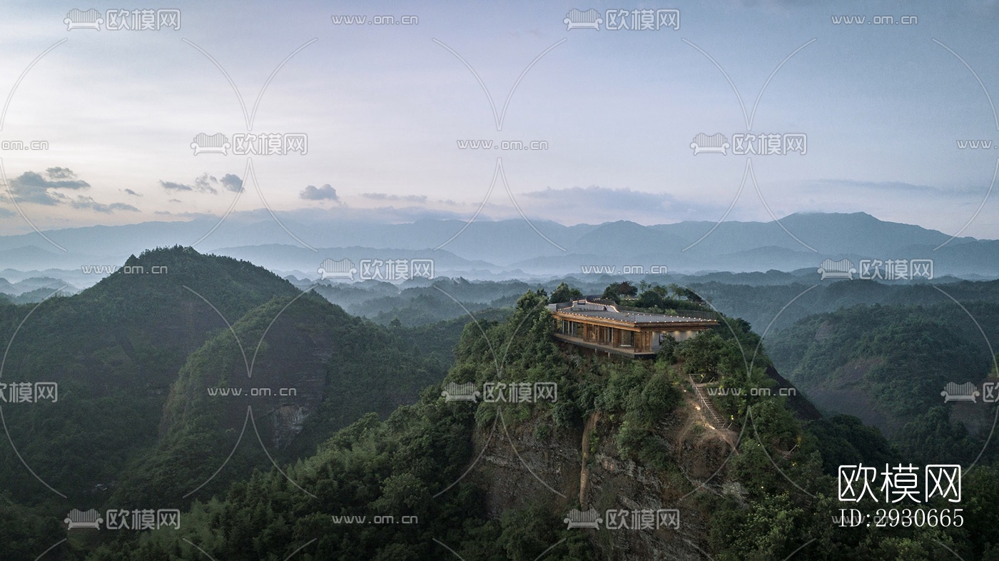 现代酒店民宿效果图下载（渲染图17）